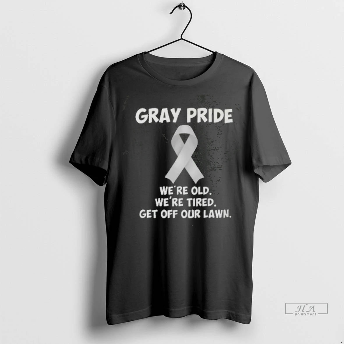 Official Gray Pride Were Old Were Tired Get Off Our Lawn Tee Tshirts Sweater