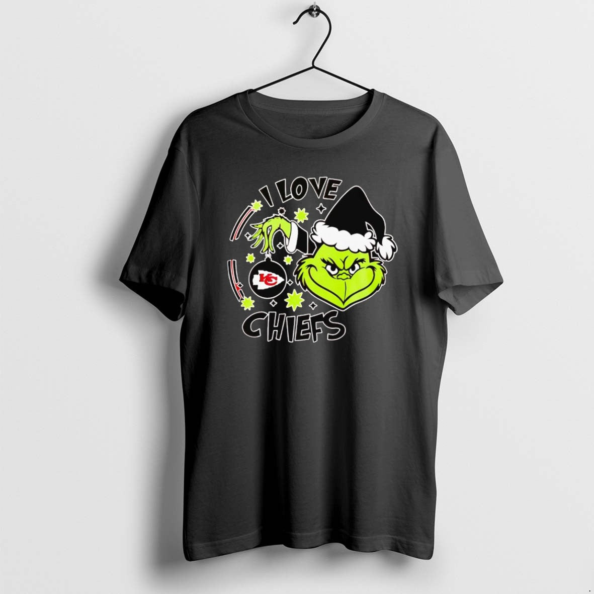 Official Grinch I Love Kansas City Chiefs Christmas