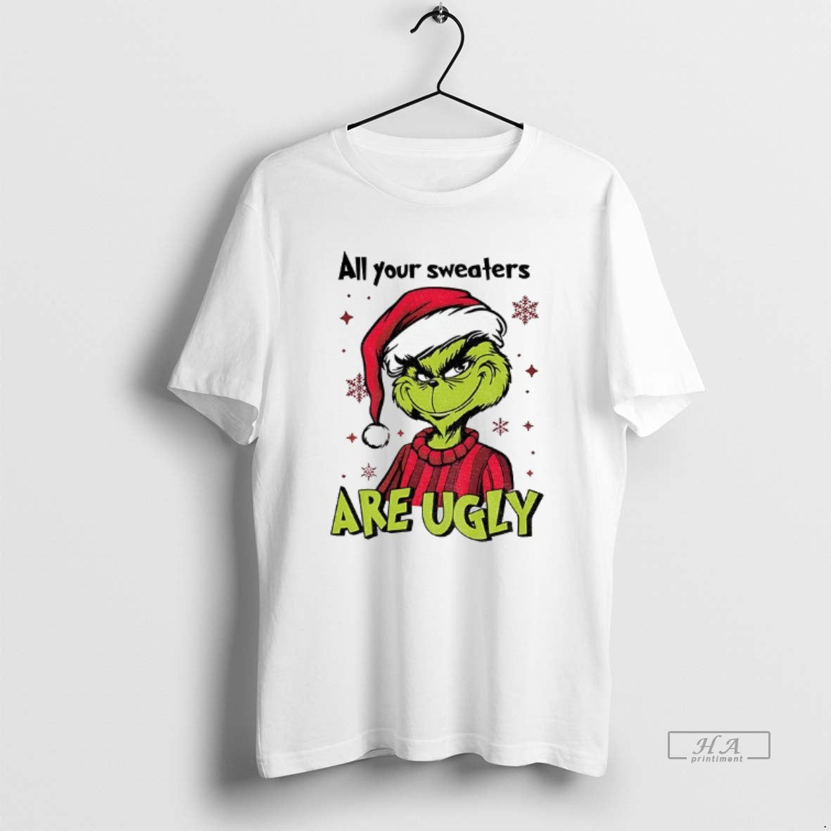 Official Grinch Santa All Your Sweaters Are Ugly Christmas