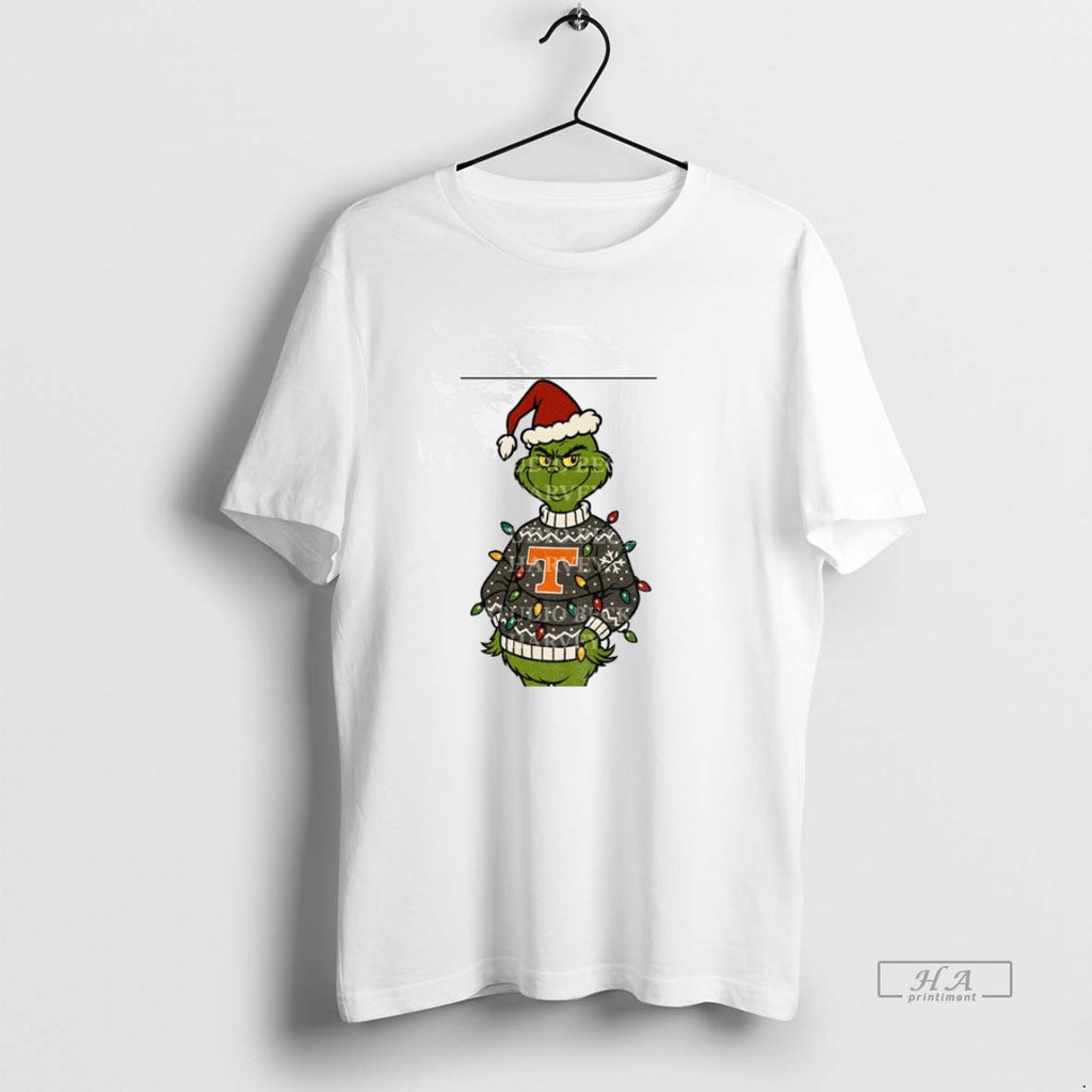 Official Grinch Santa Hat Tennessee Volunteers Football Christmas 2025