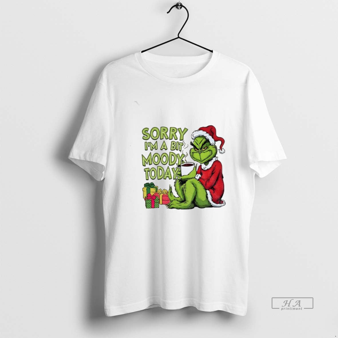 Official Grinch Xmas Sorry Im A Bit Moody Today Christmas