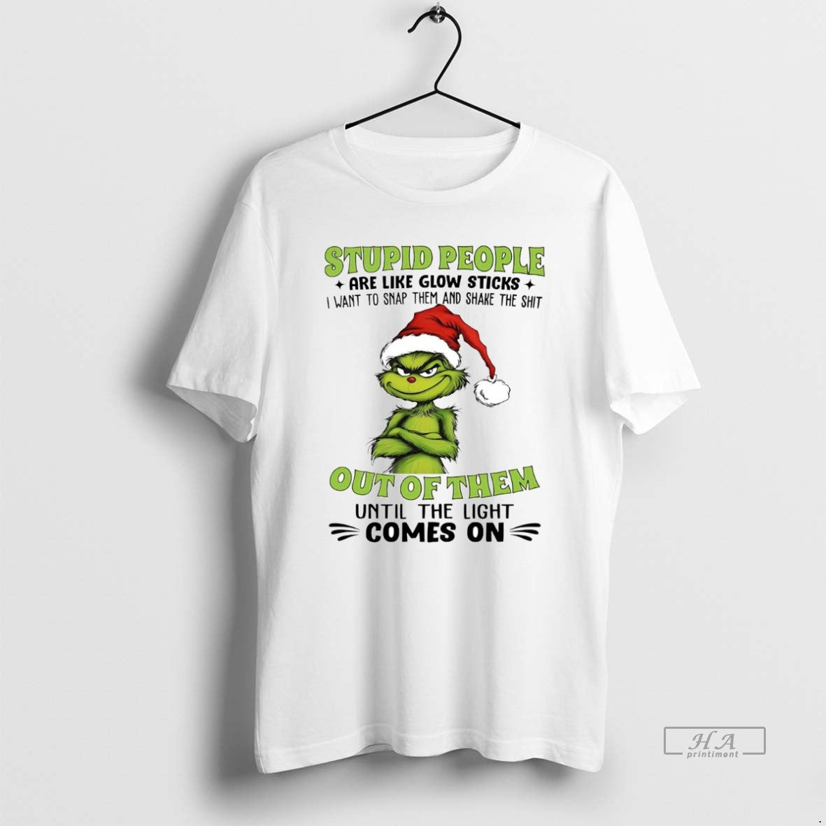Official Grinch Stupid People Are Like Glow Sticks Out Of Them Christmas
