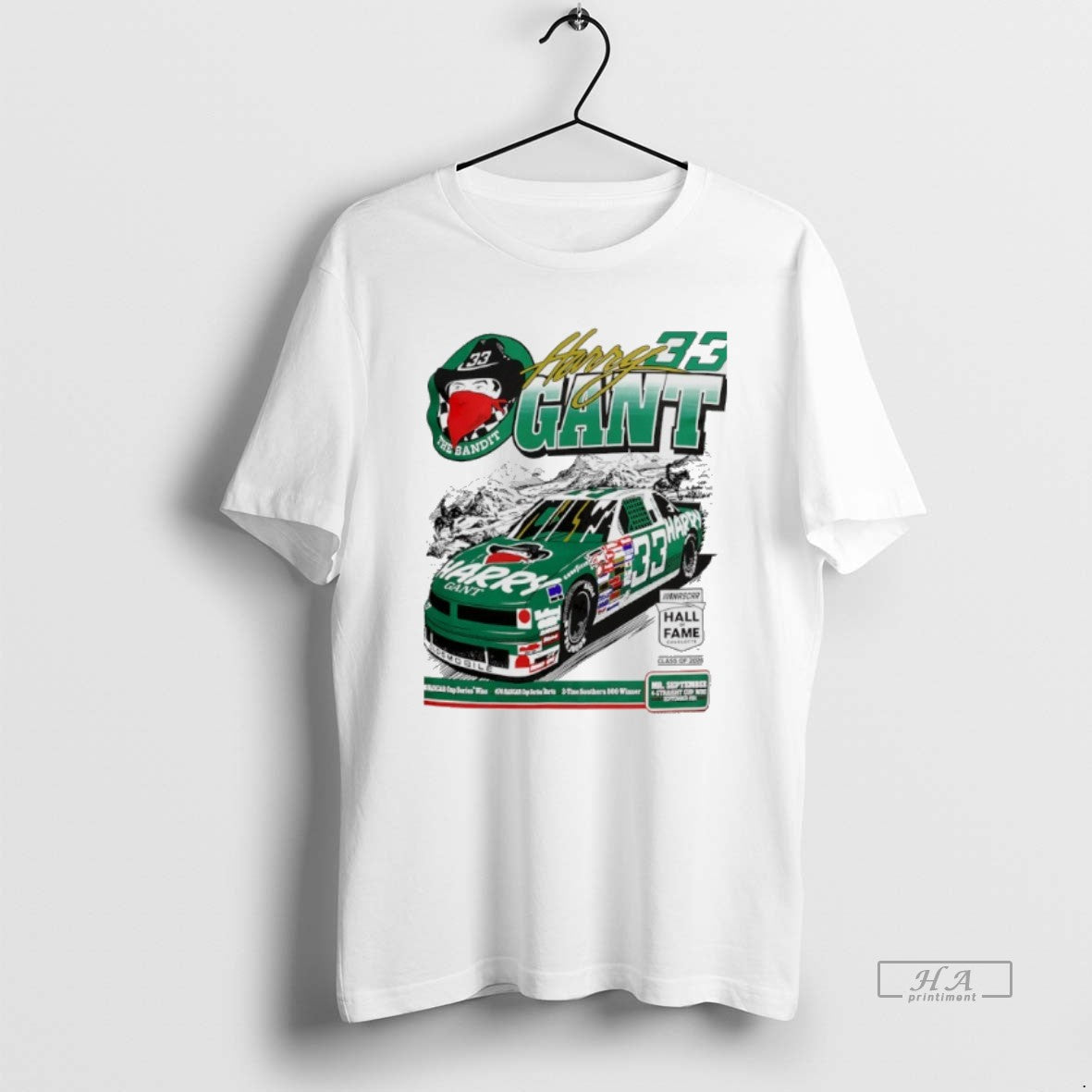 Official Harry Gant 33 Nascar Hall Of Fame Inductee Signature