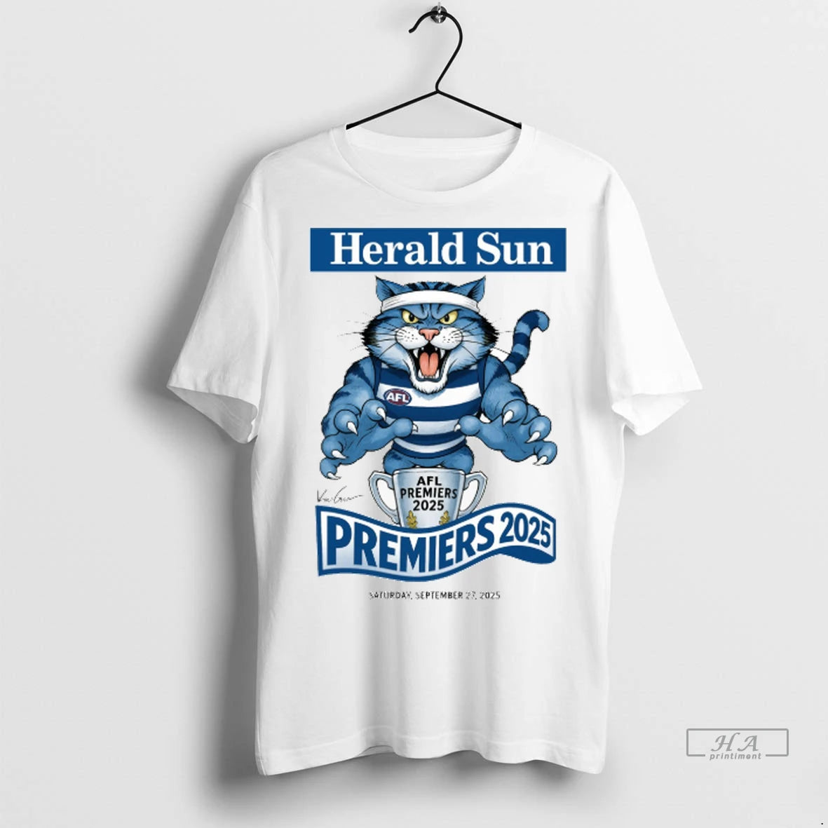 Official Herald Sun Afl Premiers Premieres Saturday September 27 2025 Signature Tshirts Sweater