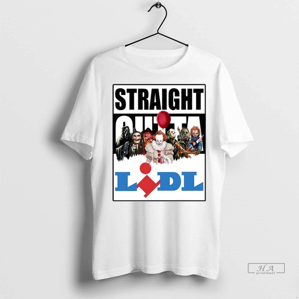 Official Horror Halloween Straight Outta Lidl Tshirts Sweater