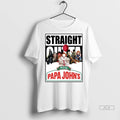 Official Horror Halloween Straight Outta Pizza Papa Johns Tshirts Sweater