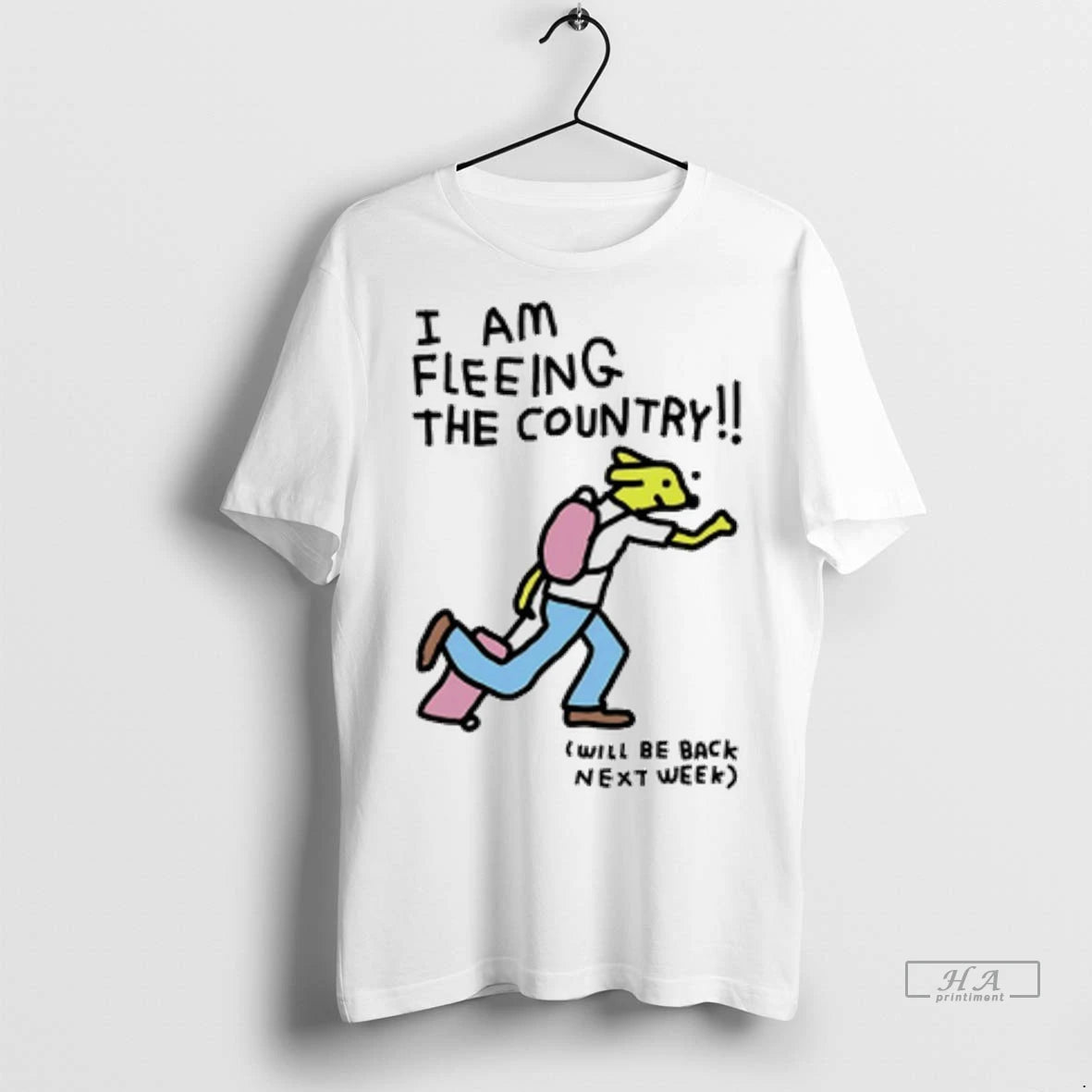 Official I Am Fleeing The Country Will Be Back Next Week Tshirts Sweater