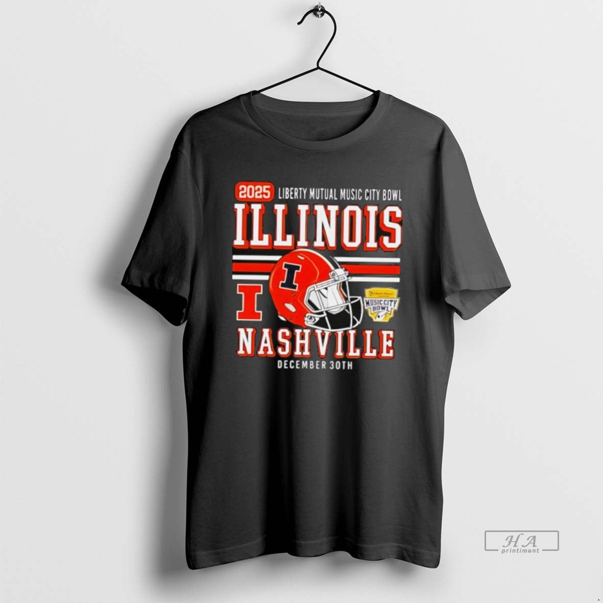 Official Illinois Fighting Illini Football 2025 Liberty Mutual Music City