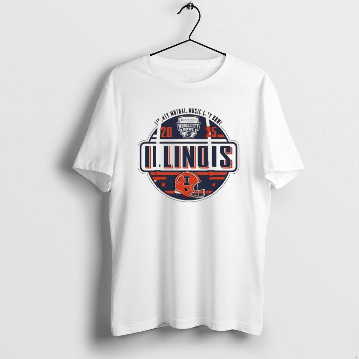 Official Illinois Football 2025 Music City Bowl Logo