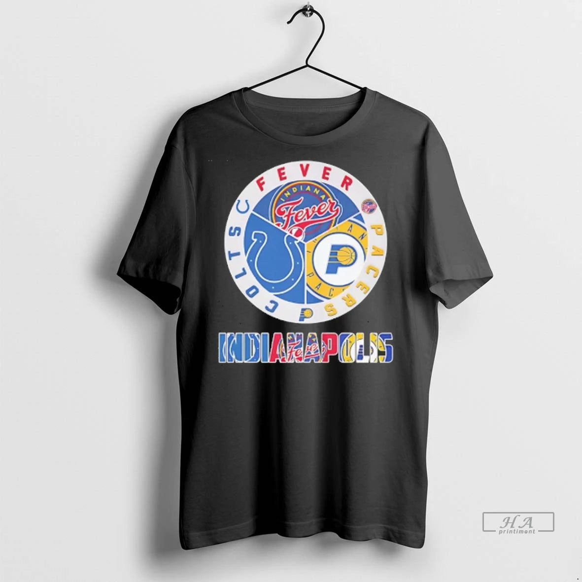 Official Indianapolis Sports Team Indiana Fever Indianapolis Colts And Indiana Pacers Logo Tee Tshirts Sweater