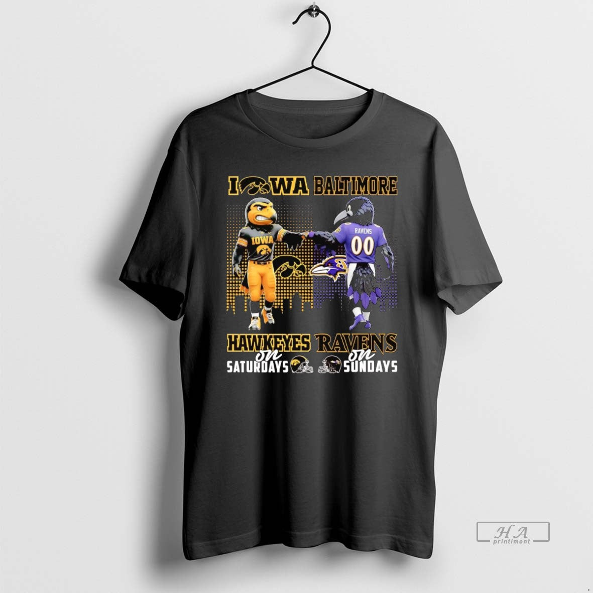 Official Iowa Hawkeyes On Saturdays Baltimore Ravens On Sundays Mascot