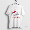 Official Its My First Christmas Cute Cat