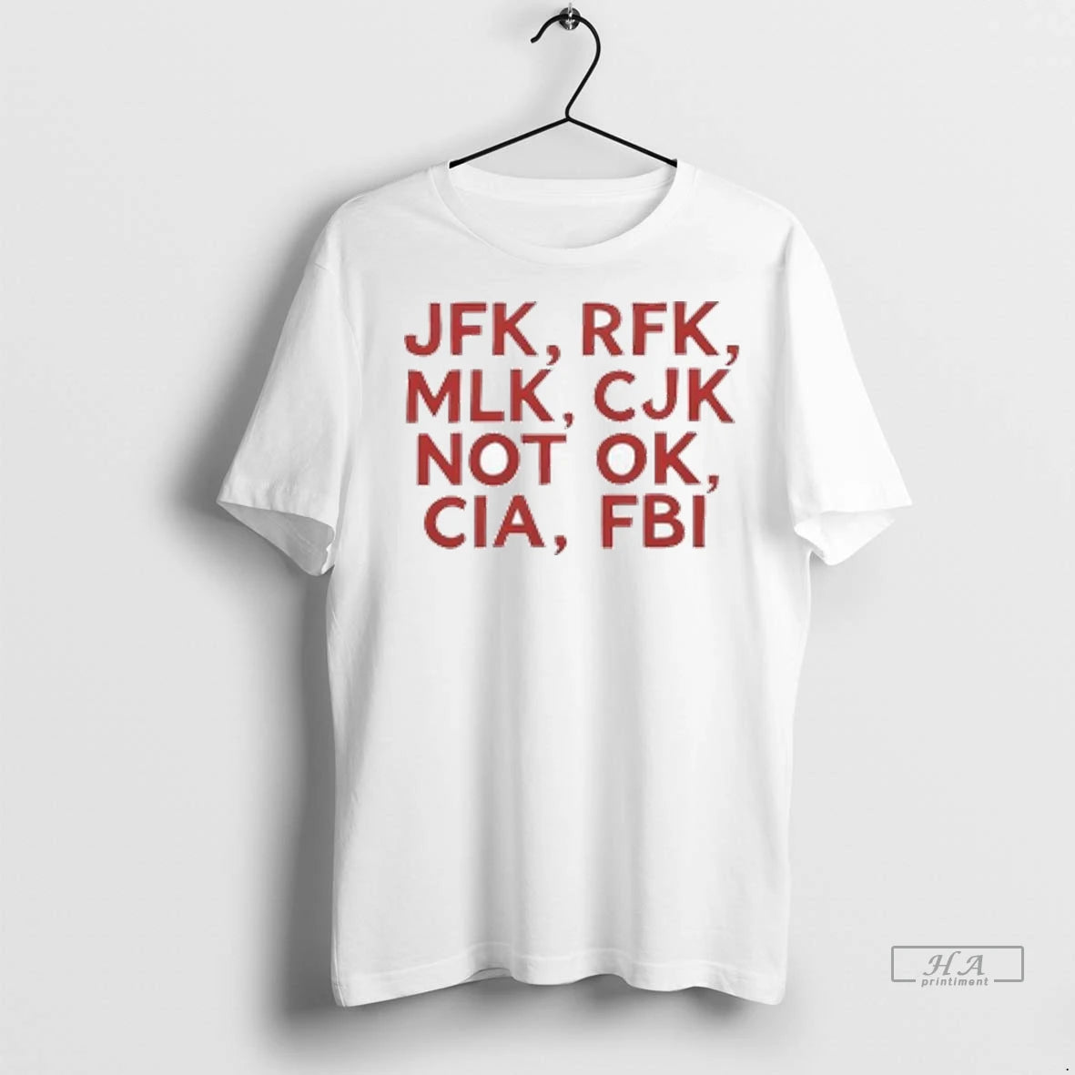 Official Jfk Rfk Mlk Cjk Not Ok Cia Fbi Ladies Tshirts Sweater