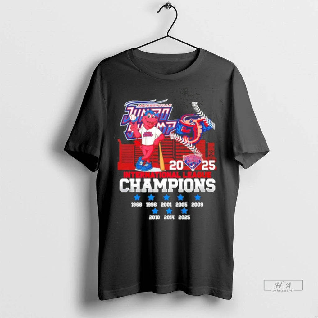 Official Jacksonville Jumbo Shrimp International League Champions 2025 Mascot Tee Tshirts Sweater