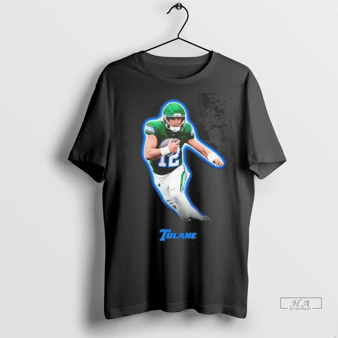 Official Jake Retzlaff Tulane Green Wave Portrait Tee Tshirts Sweater