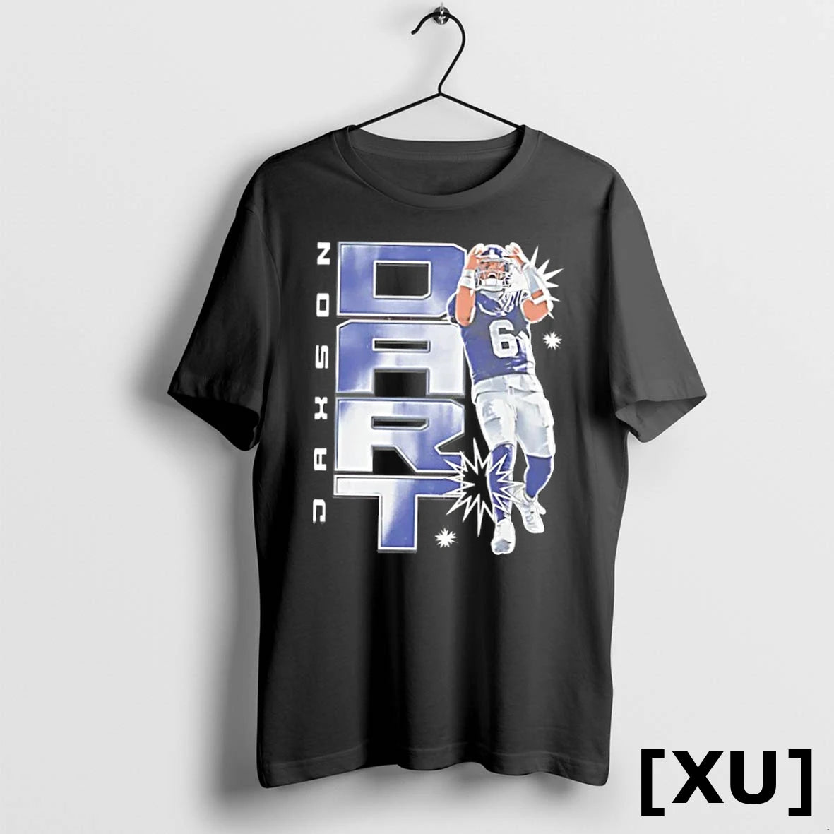 Official Jaxson Dart New York Giants Vertical Tshirts Sweater