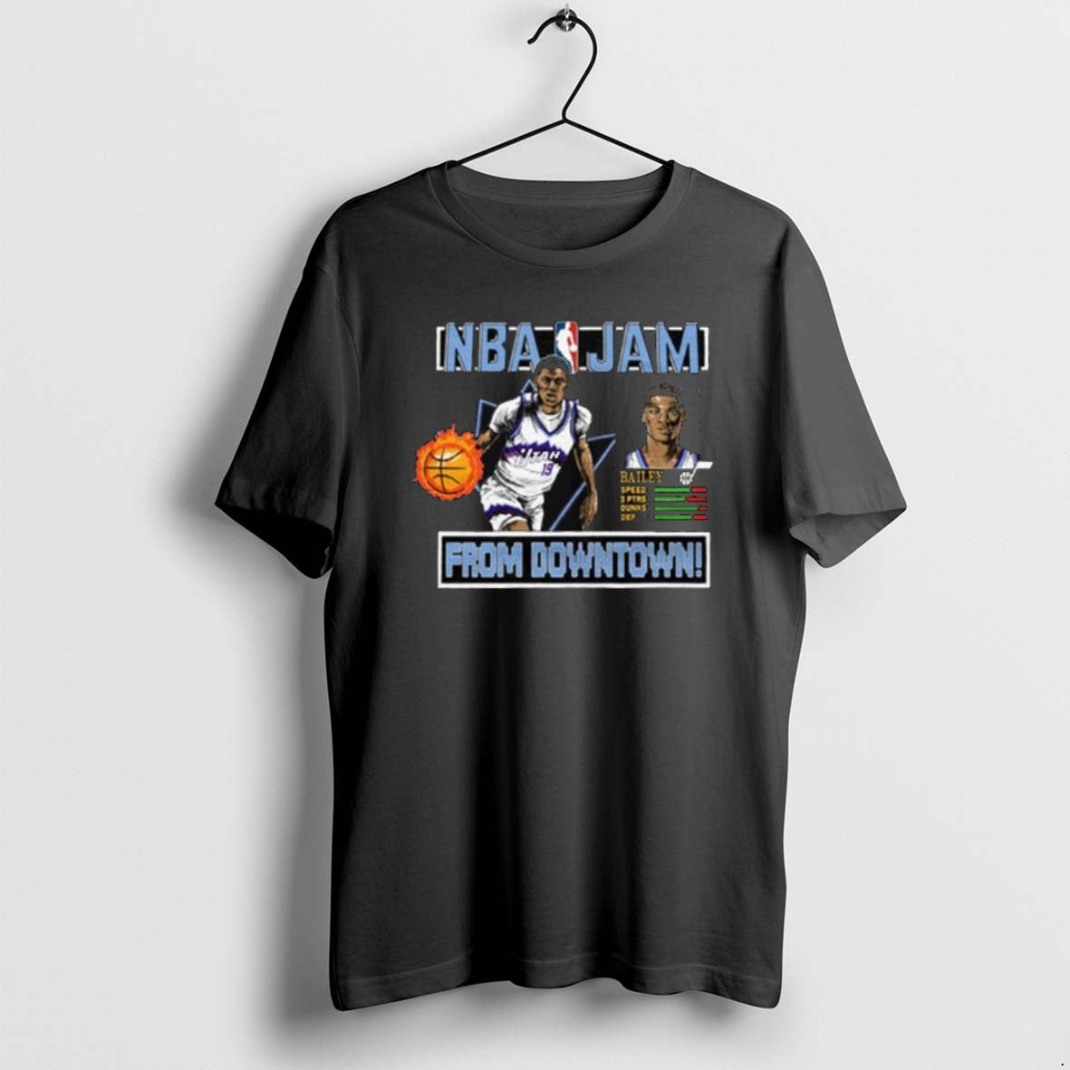 Official Jazz Ace Bailey Nba Jam From Downtown Long Sleve