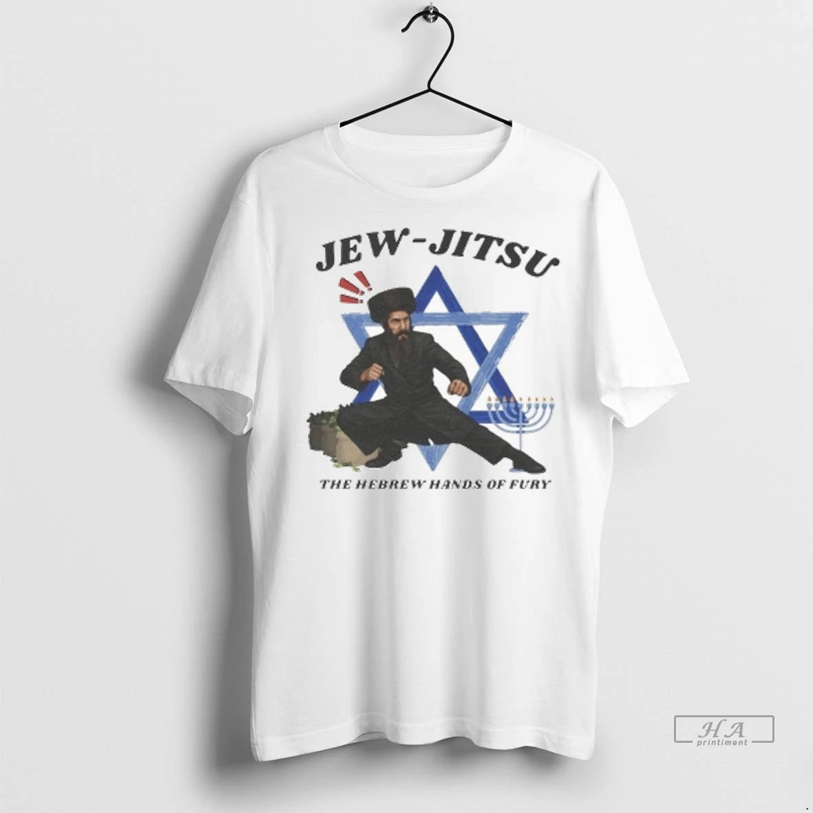 Official Jew Jitsu The Hebrew Hands Of Fury Star Of David Israel Tshirts Sweater