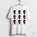 Official Josh Naylor Nine Big Face Seattle Mariners Baseball Expression Happy Angry Sad Mlb Tshirts