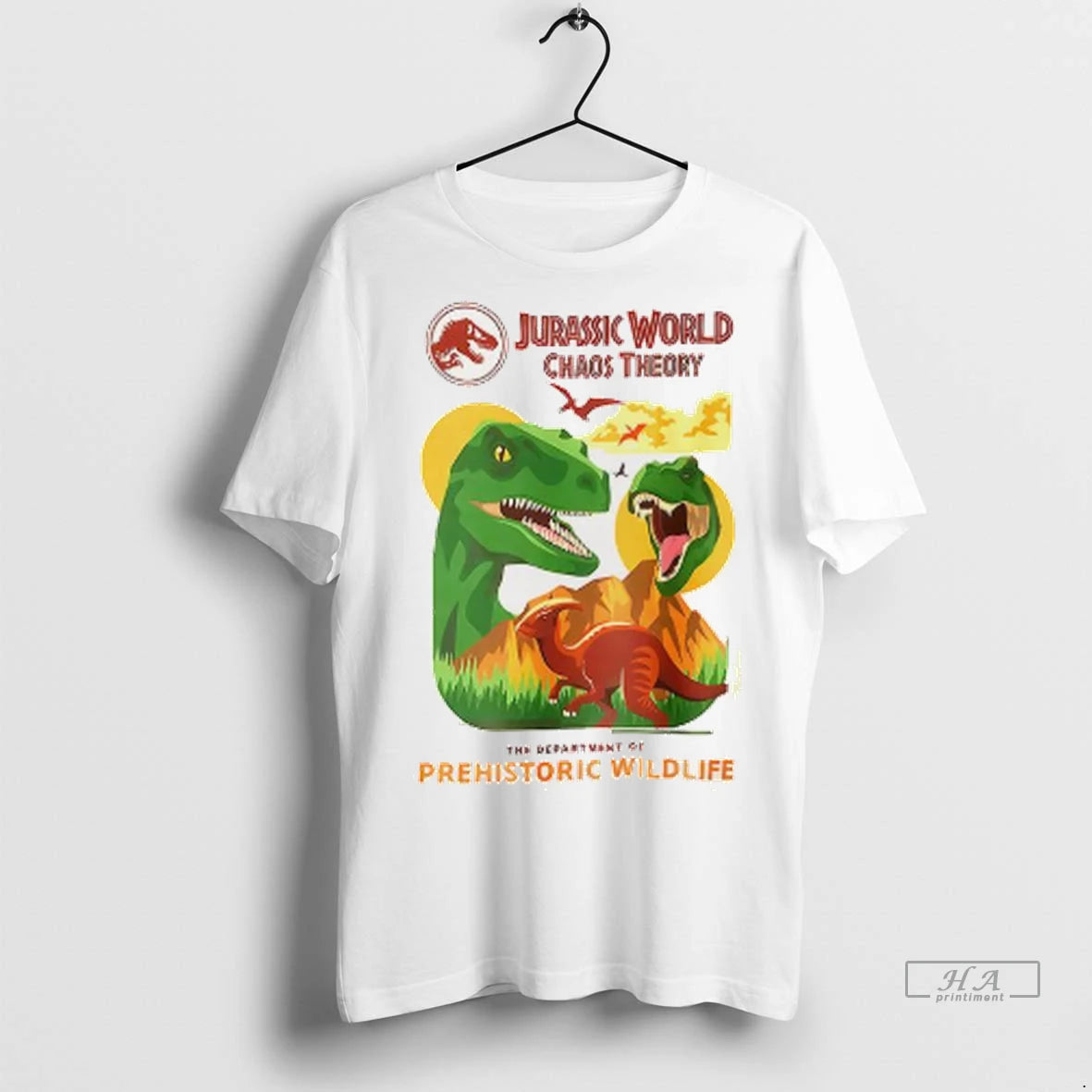 Official Jurassic World Chaos Theory Prehistoric Wildlife Tshirts Sweater