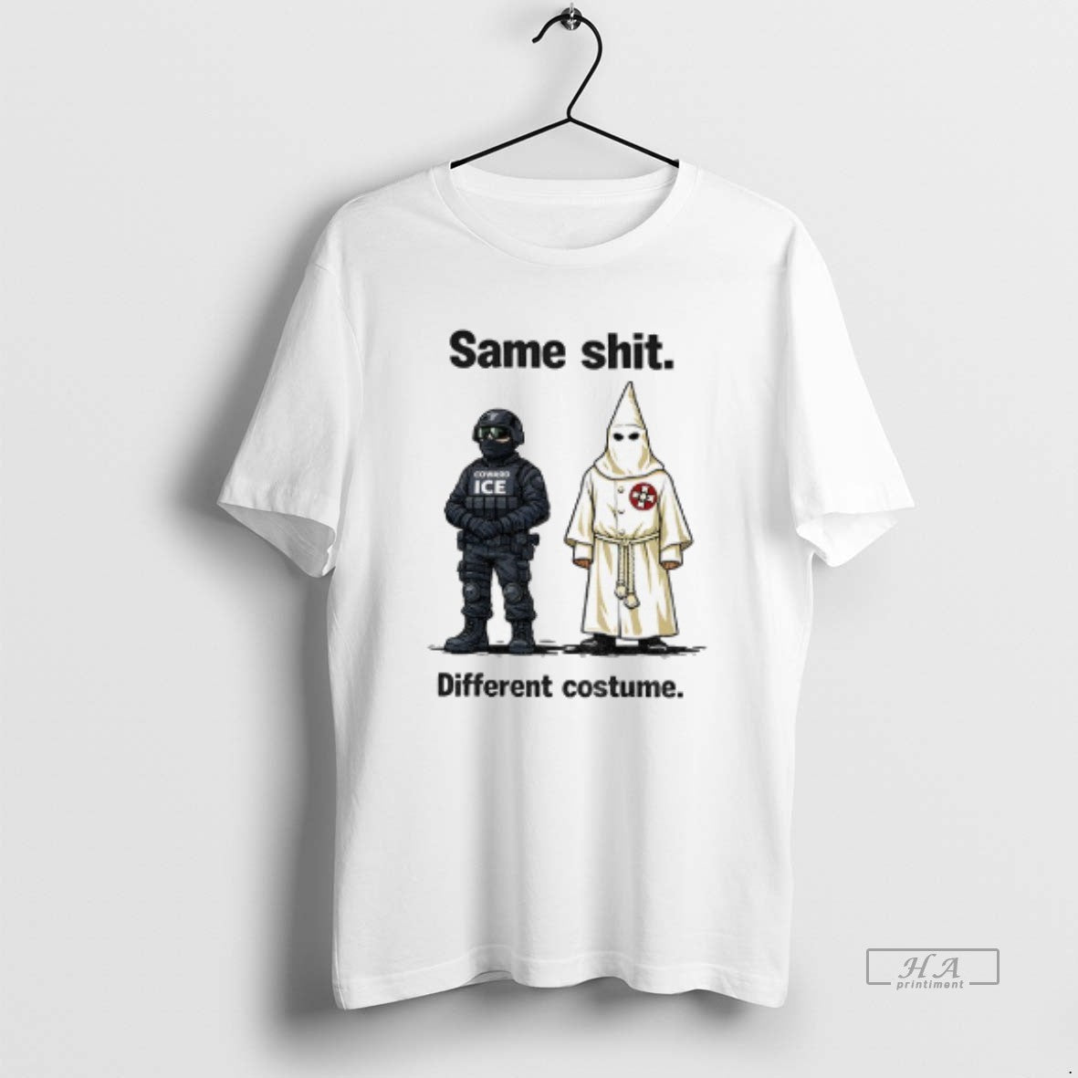 Official Kkk Coward Ice Same Shit Different Costume