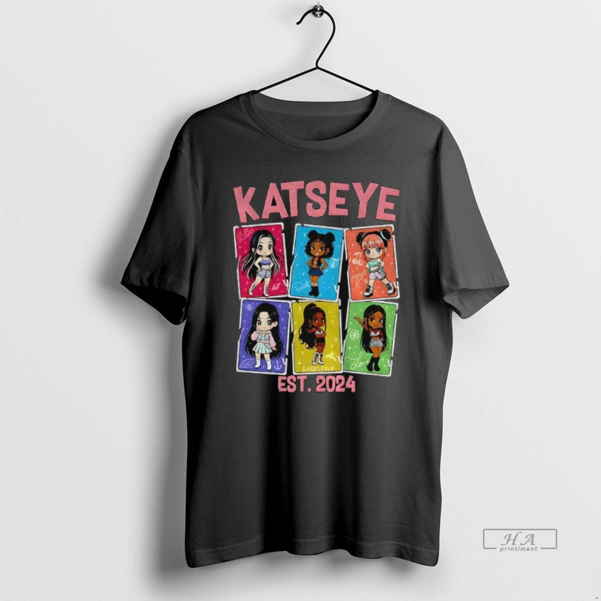 Official Katseye Katz Yoonchae Daniela Manon Lara Sophia Megan Cartoon