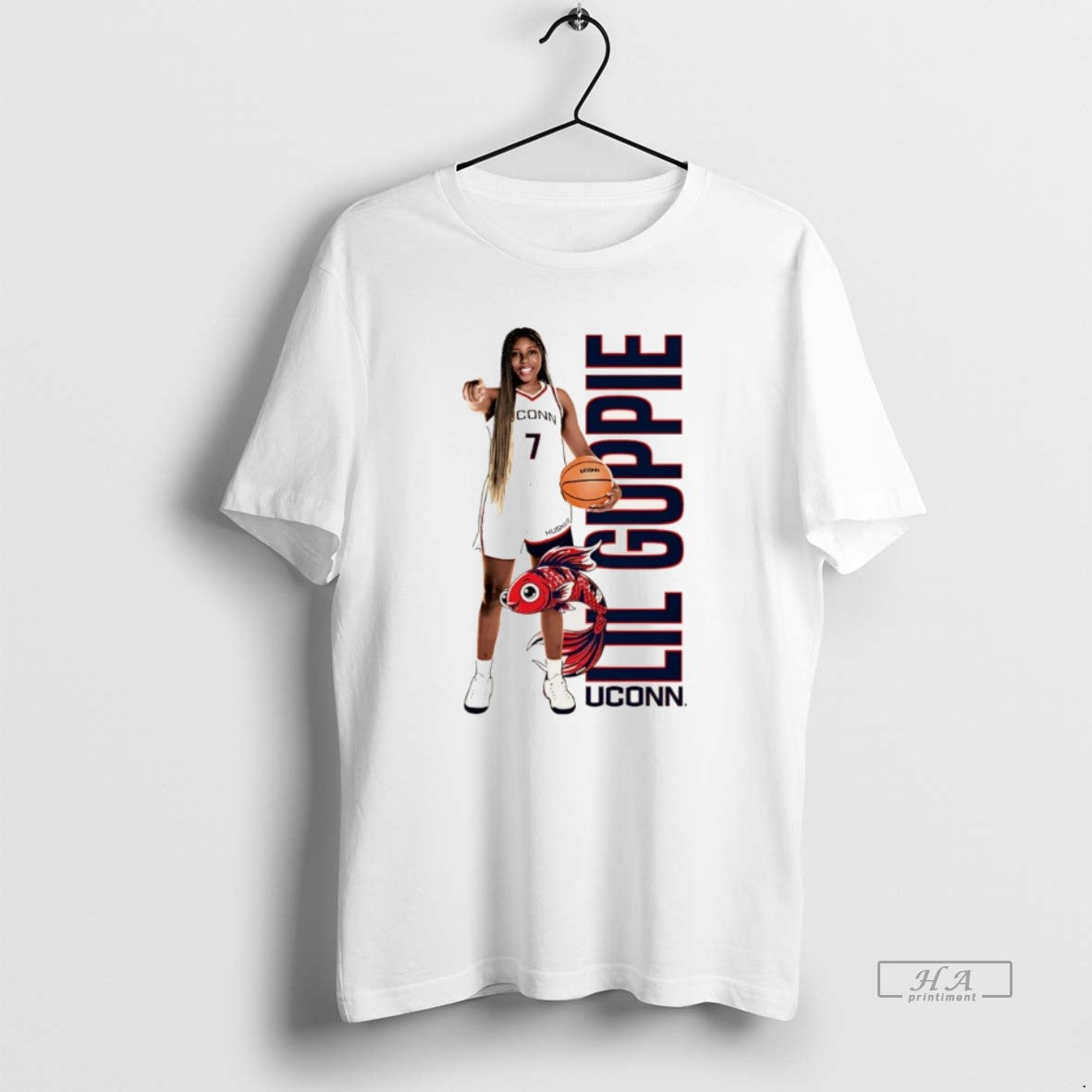 Official Kelis Fisher Uconn Huskies Lil Guppie Christmas