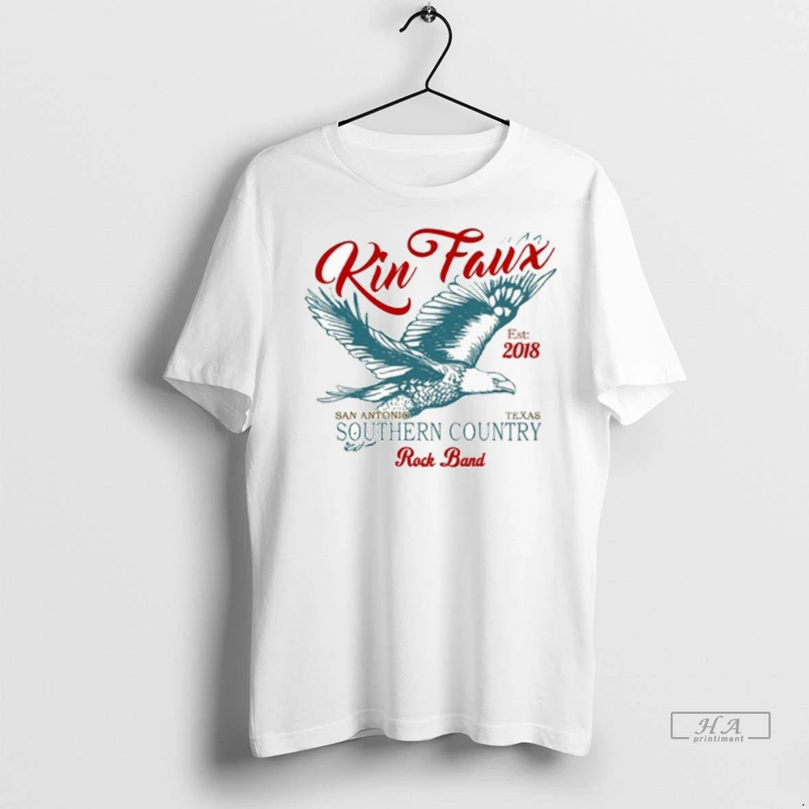 Official Kin Faux Southern Country San Antonio Texas Rock Band Eagle Est 2018 Tshirts Sweater