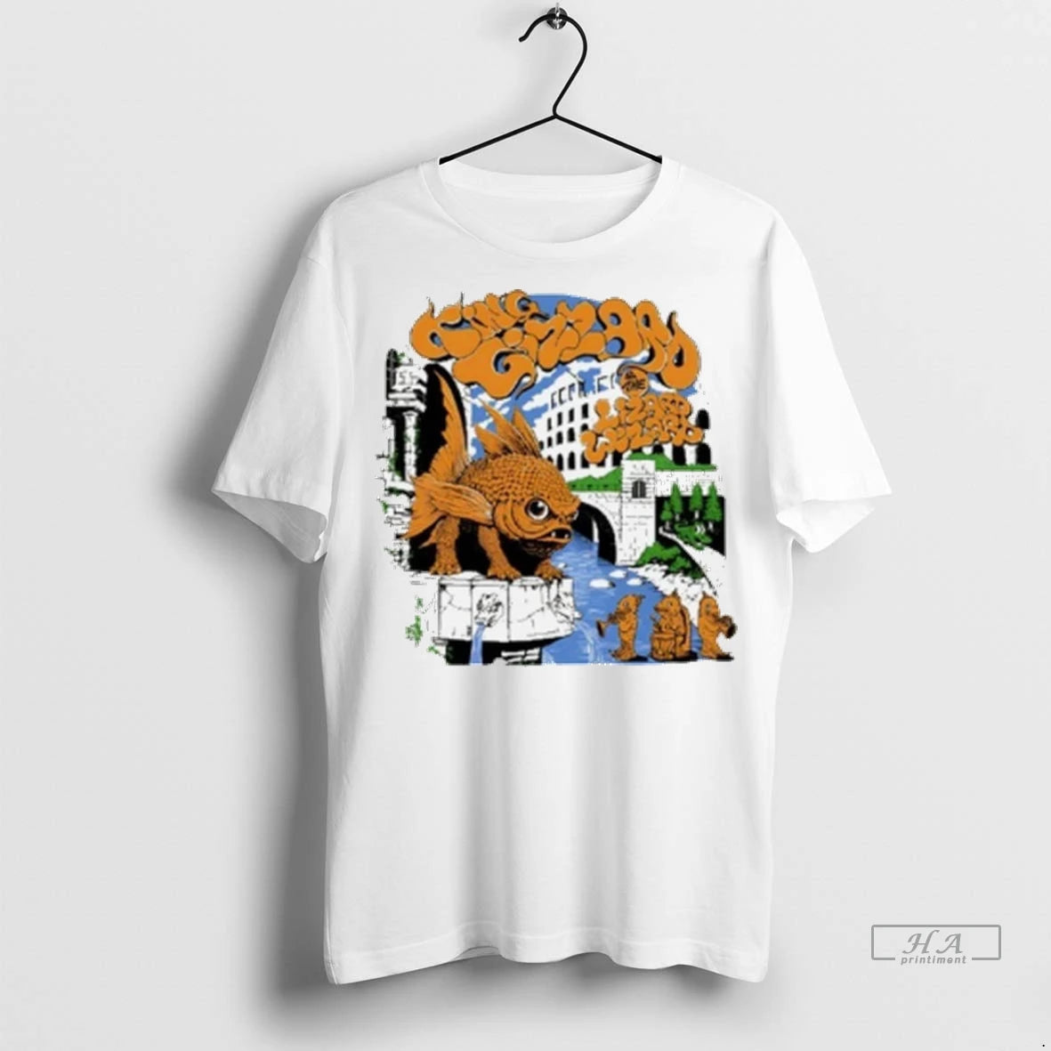 Official King Gizzard The Lizard Wizard Goldfish Fountain Tshirts Sweater