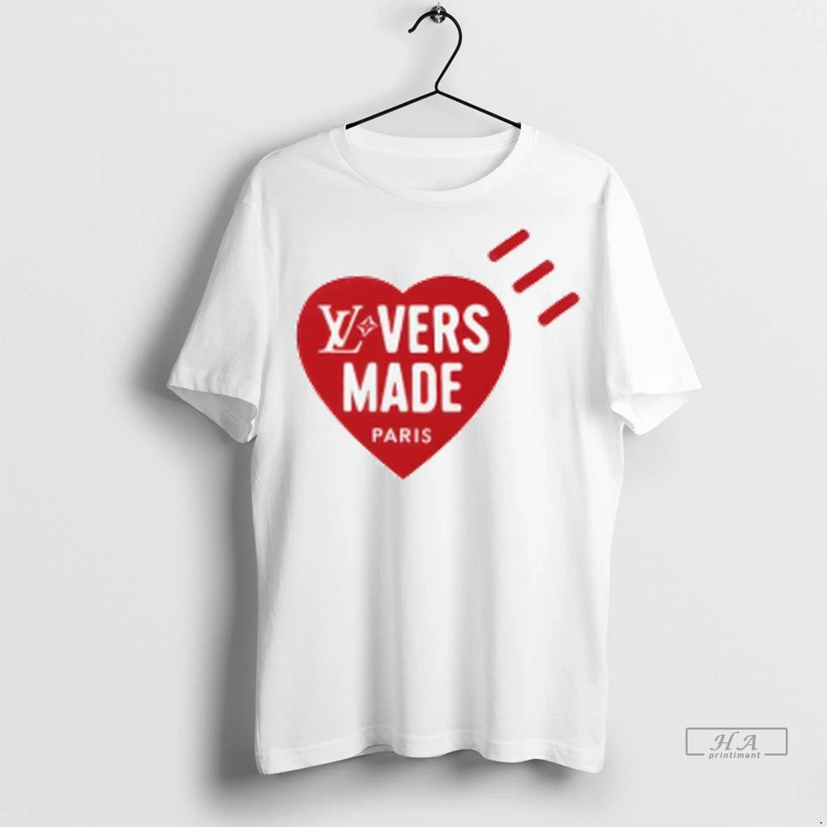 Official Lv Lovers Made Paris Heart Tshirts Sweater