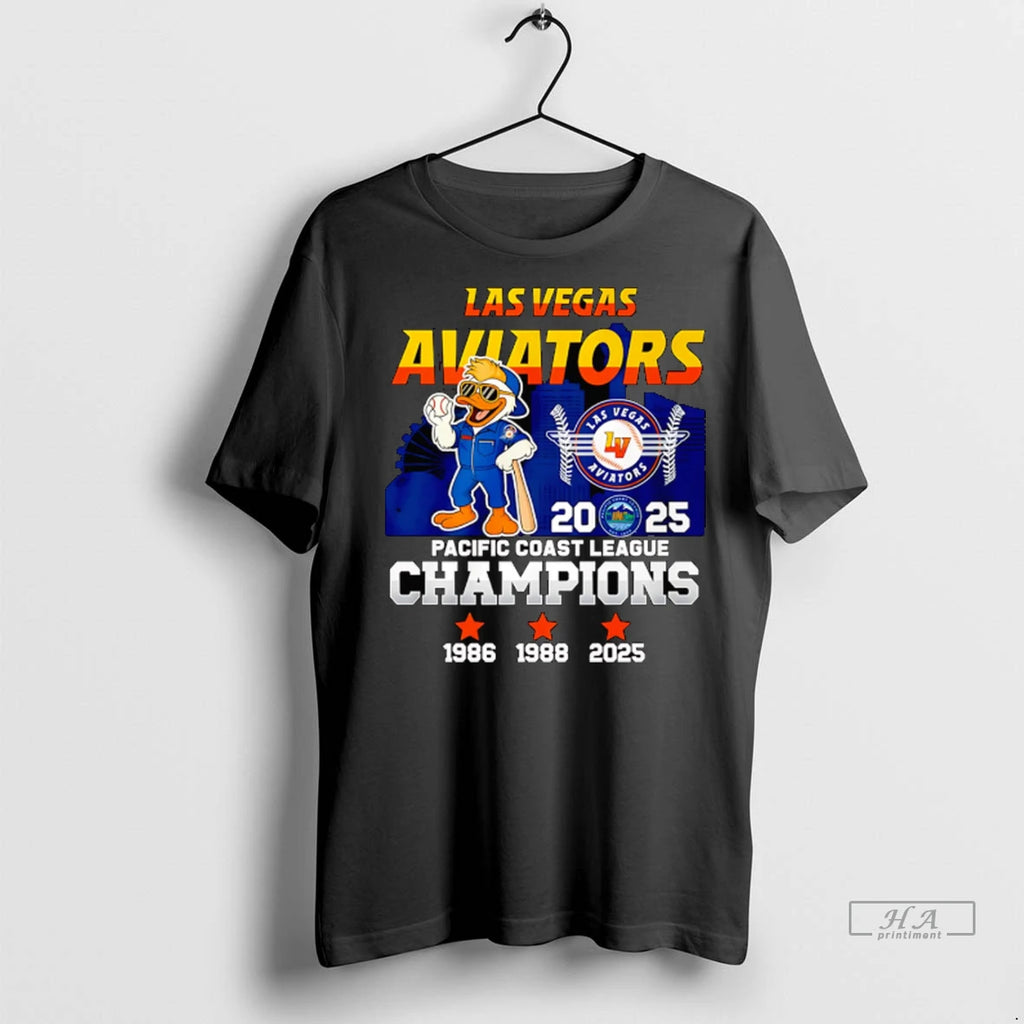 Official Las Vegas Aviators 2025 Pacific Coast League Champions Mascot Tshirts Sweater