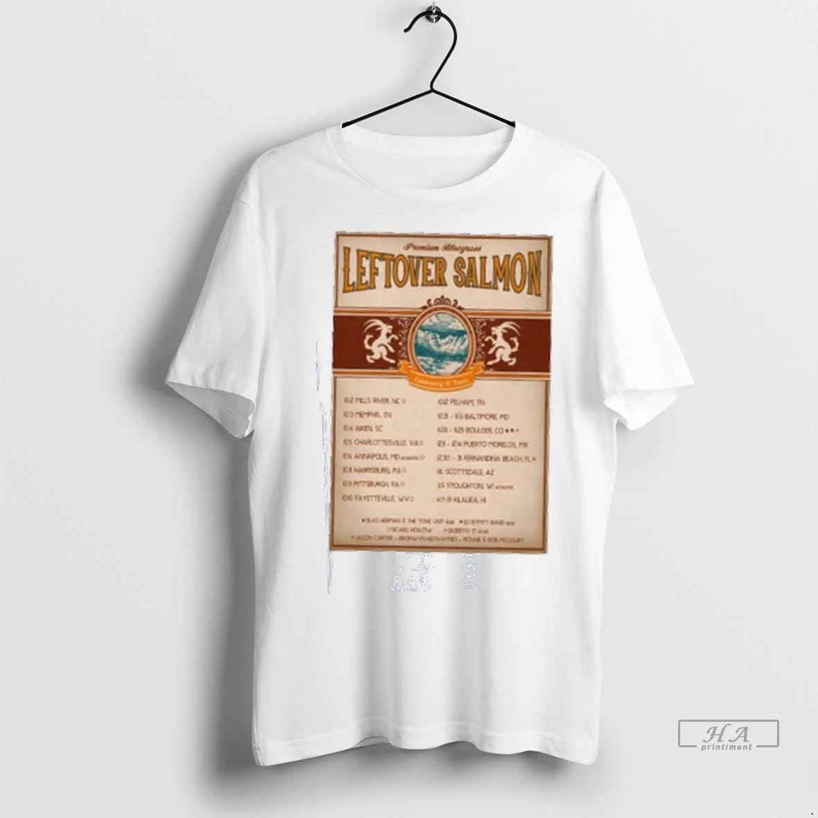 Official Leftover Salmon Premium Bluegrass Celebrating 35 Years Tshirts Sweater