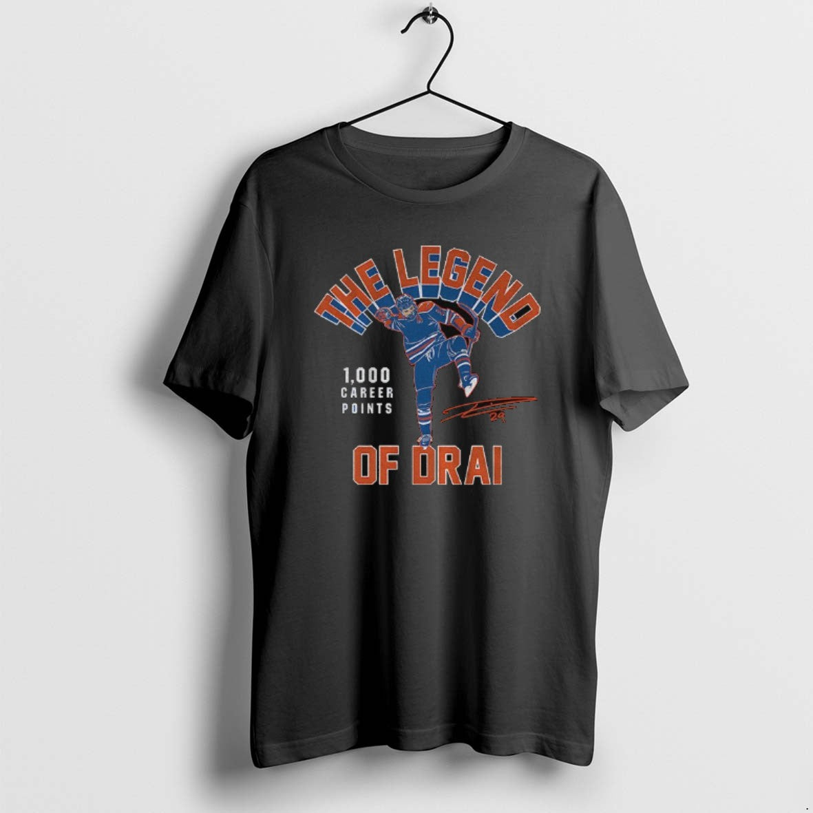 Official Leon Draisaitl The Legend Of Drai 1000 Career Points Signature