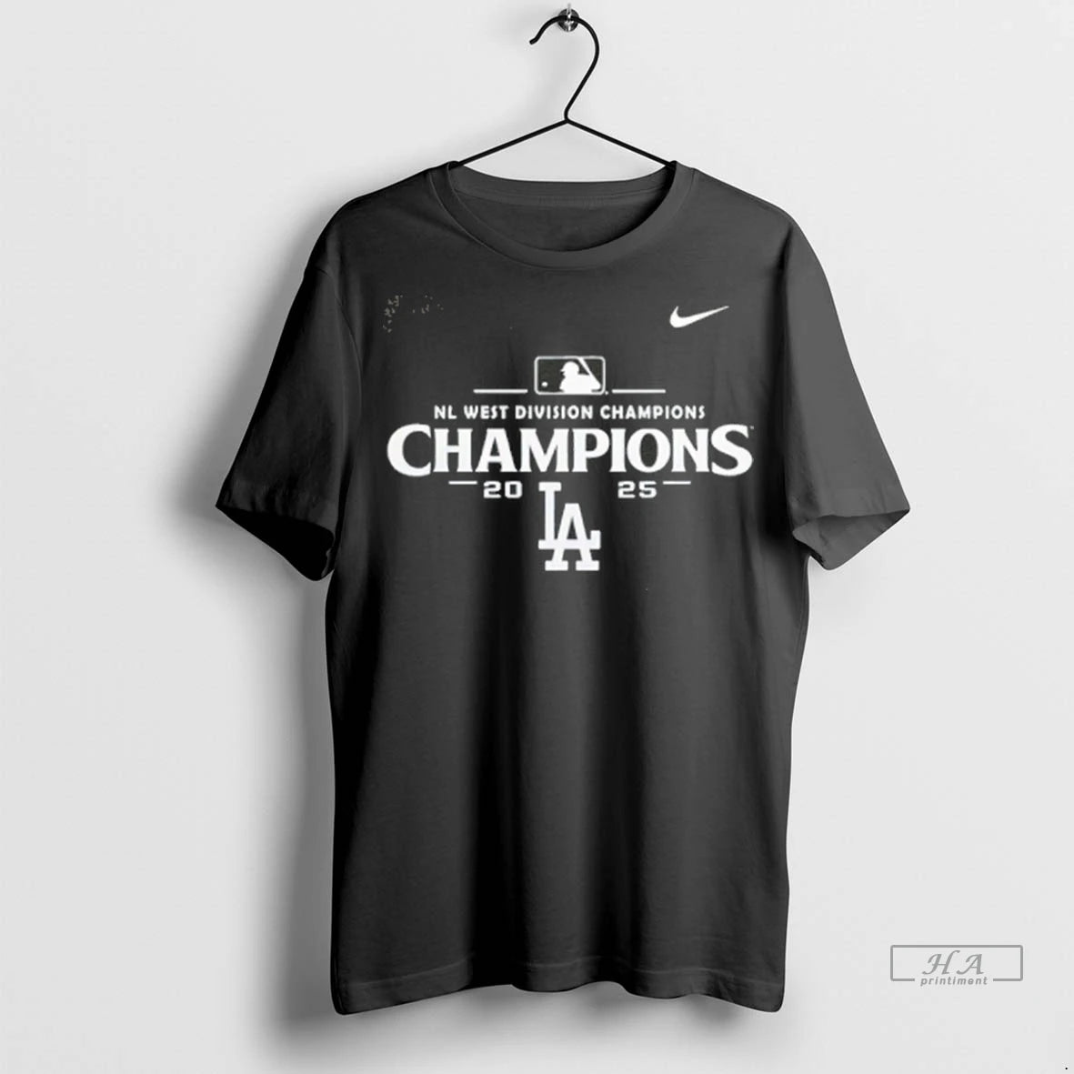 Official Los Angeles Dodgers 2025 Nl West Division Champions Logo Tee Tshirts Sweater