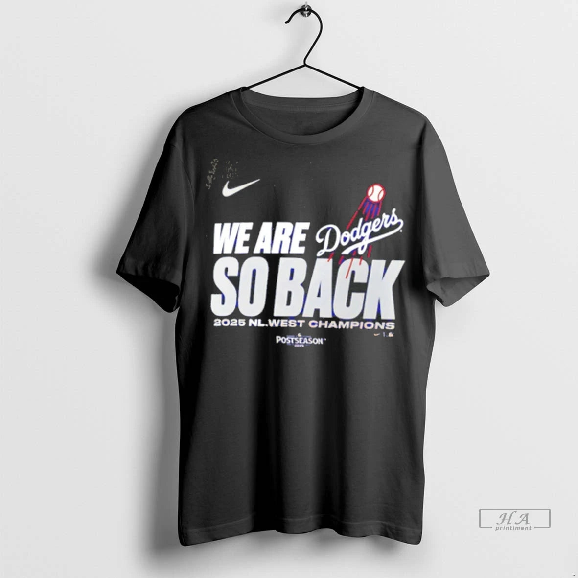 Official Los Angeles Dodgers 2025 Nl West Division Champions We Are So Back Tee Tshirts