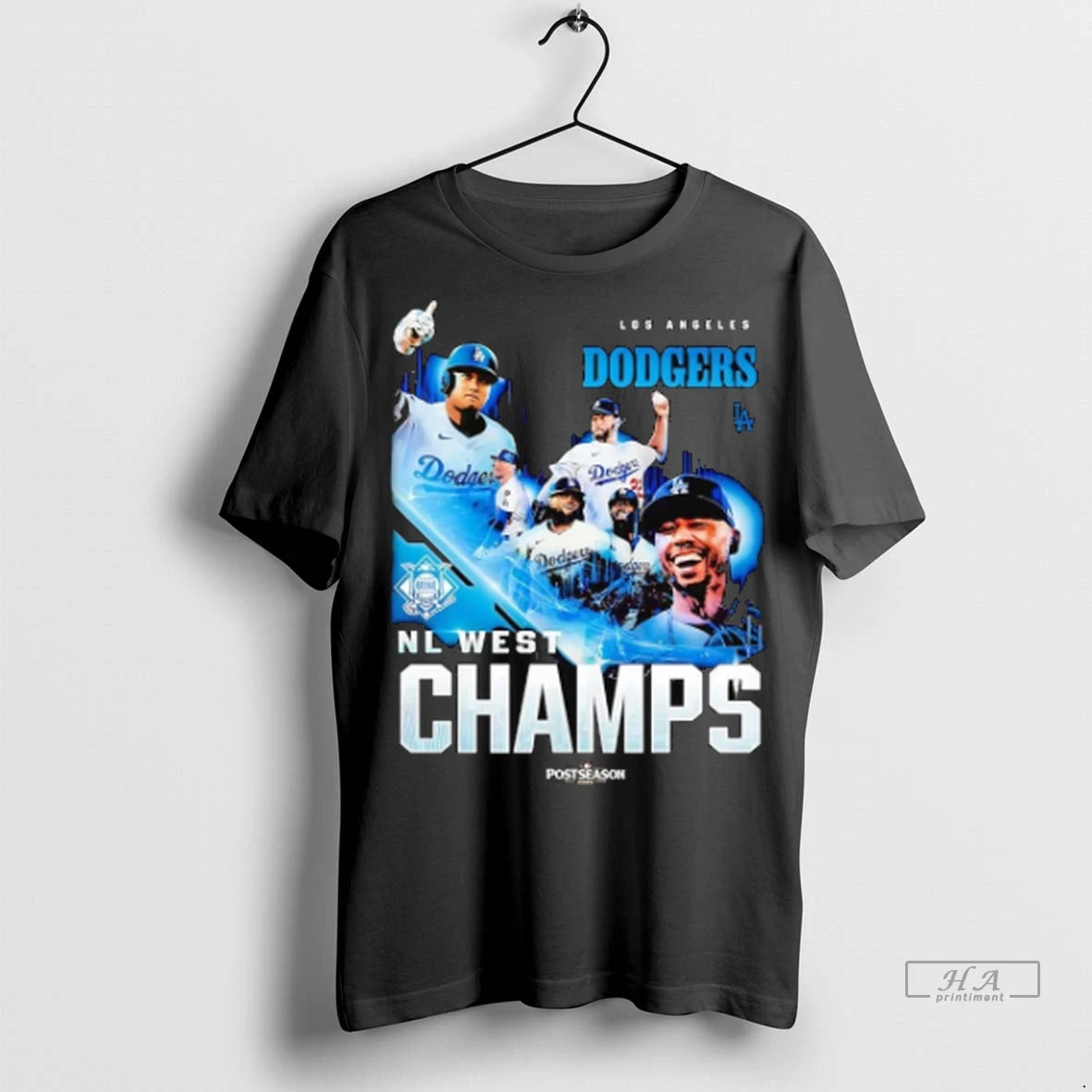 Official Los Angeles Dodgers 2025 Nl West Champions Postseason Tshirts Sweater