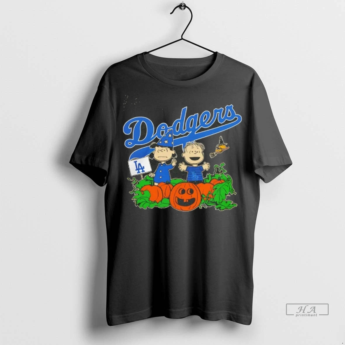 Official Los Angeles Dodgers Peanuts Halloween Great Pumpkin Tee Tshirts Sweater