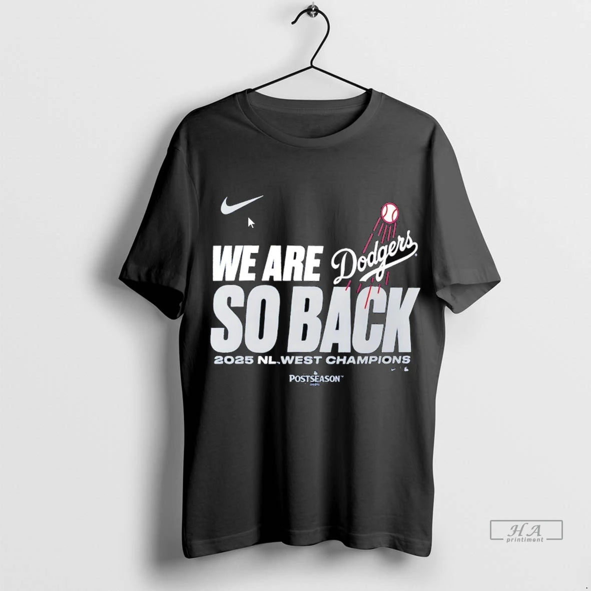 Official Los Angeles Dodgers We Are So Back 2025 Nl West Division Champions Tshirts Sweater