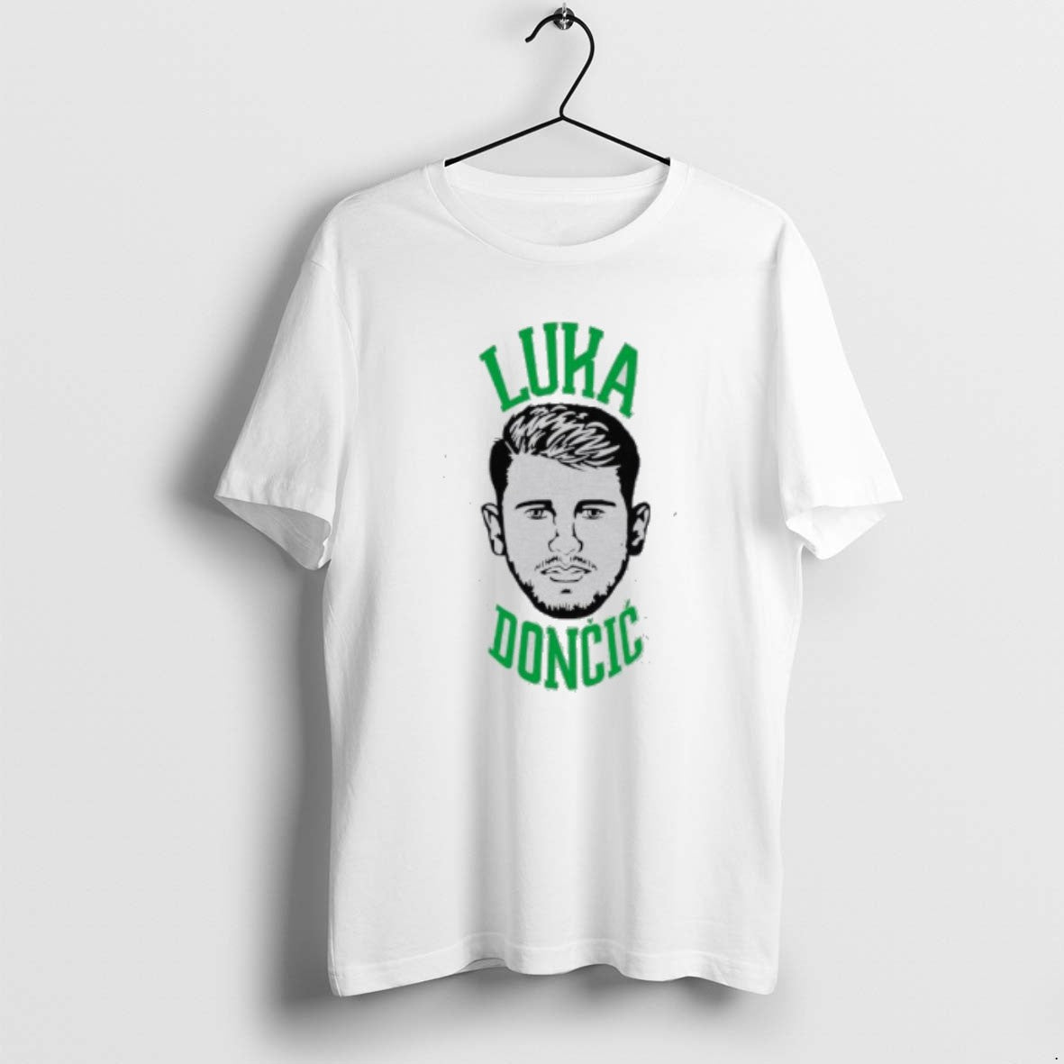 Official Luka Doncic Face Black White