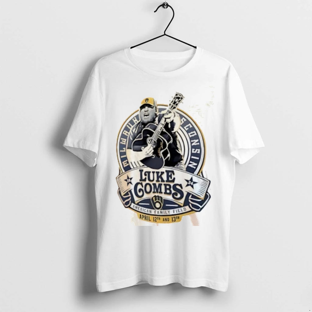 Official Luke Combs X Milwaukee Brewers Baseball American Family Field Tshirts Sweater