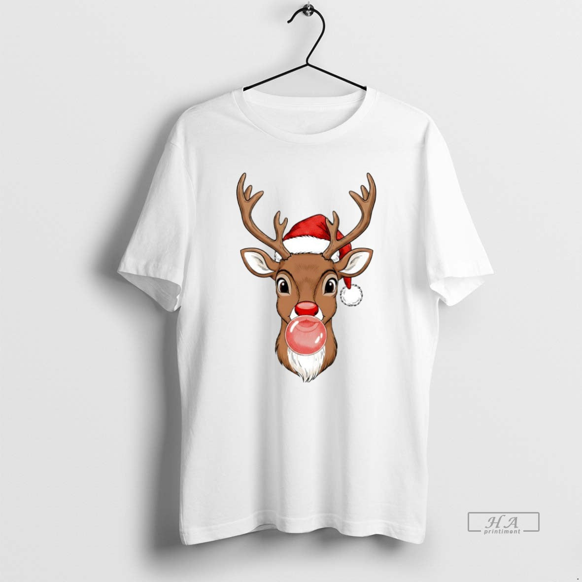 Official Merry Christmas Reindeer Bubble Gum Circle