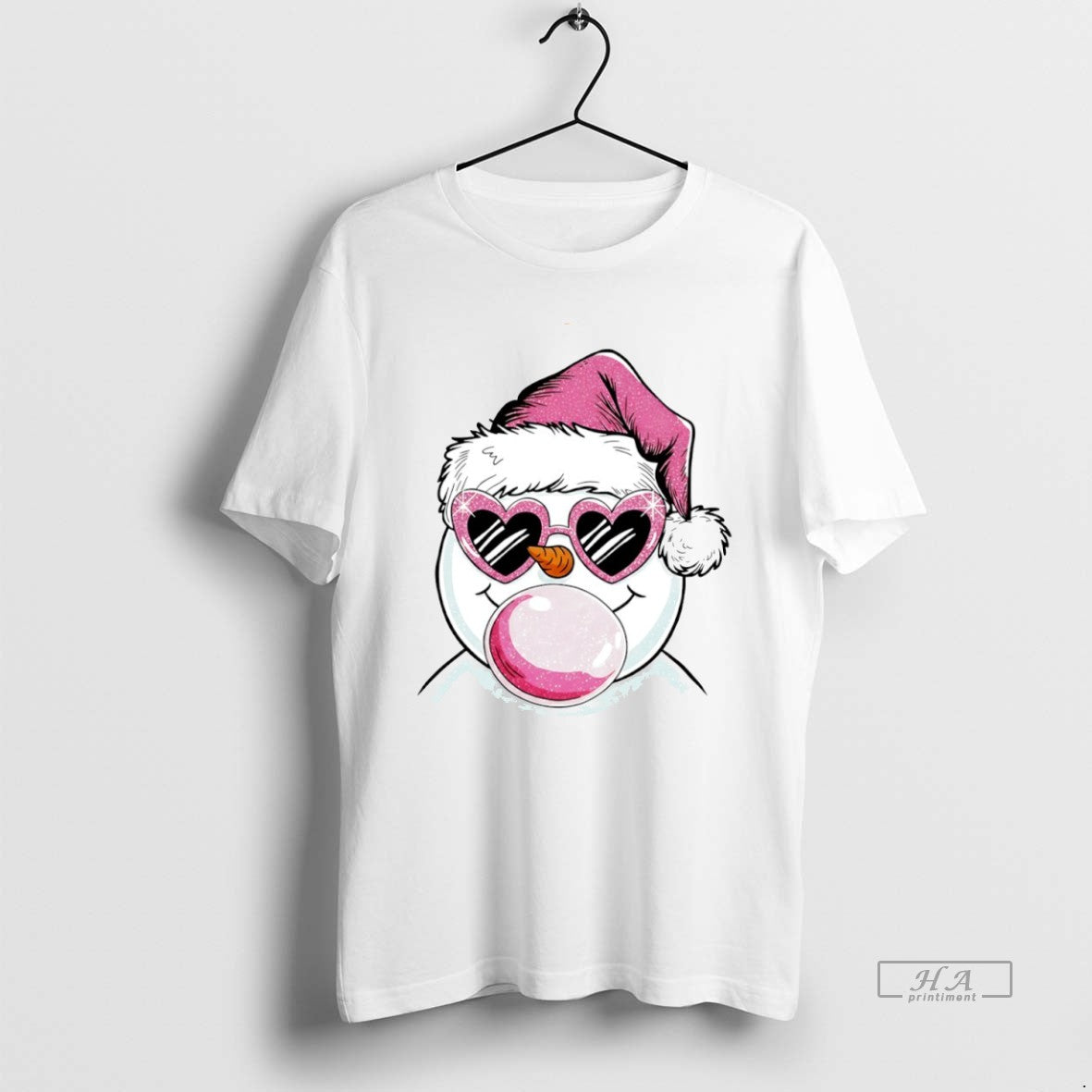 Official Merry Christmas Snowman Bubble Gum Circle