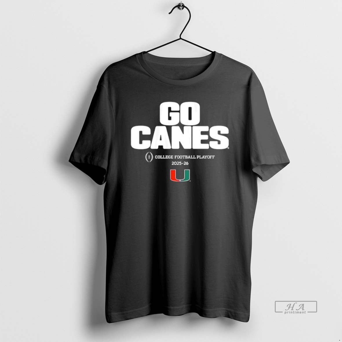 Official Miami Huricanes Go Canes 2025 2026 College Football Playoff Team Slogan