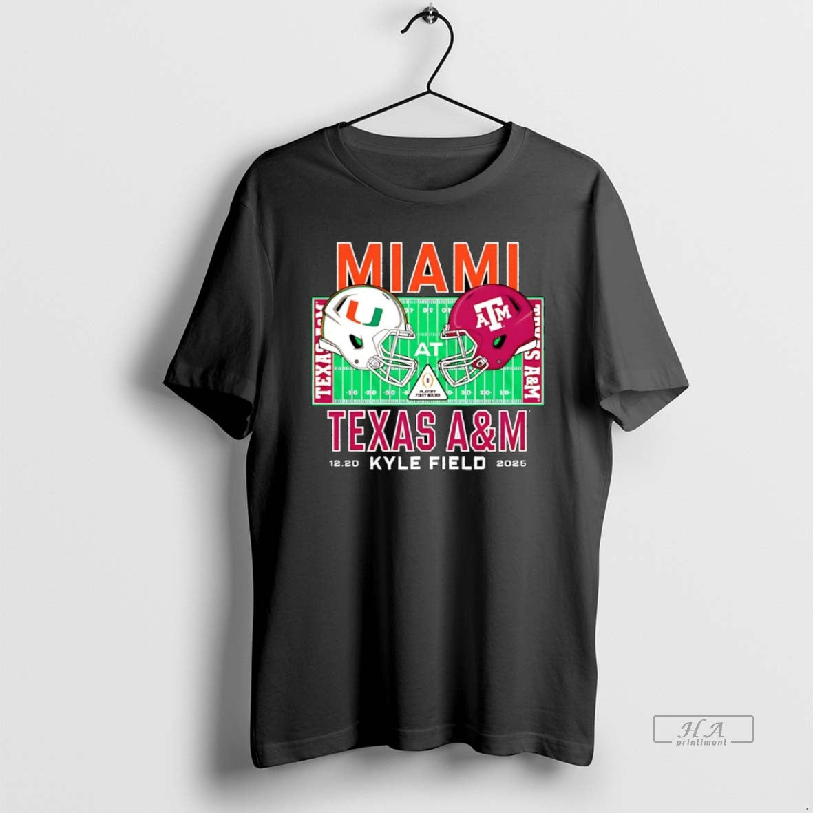 Official Miami Vs Texas Am 2025 College Football Playoff Kyle Field Christmas