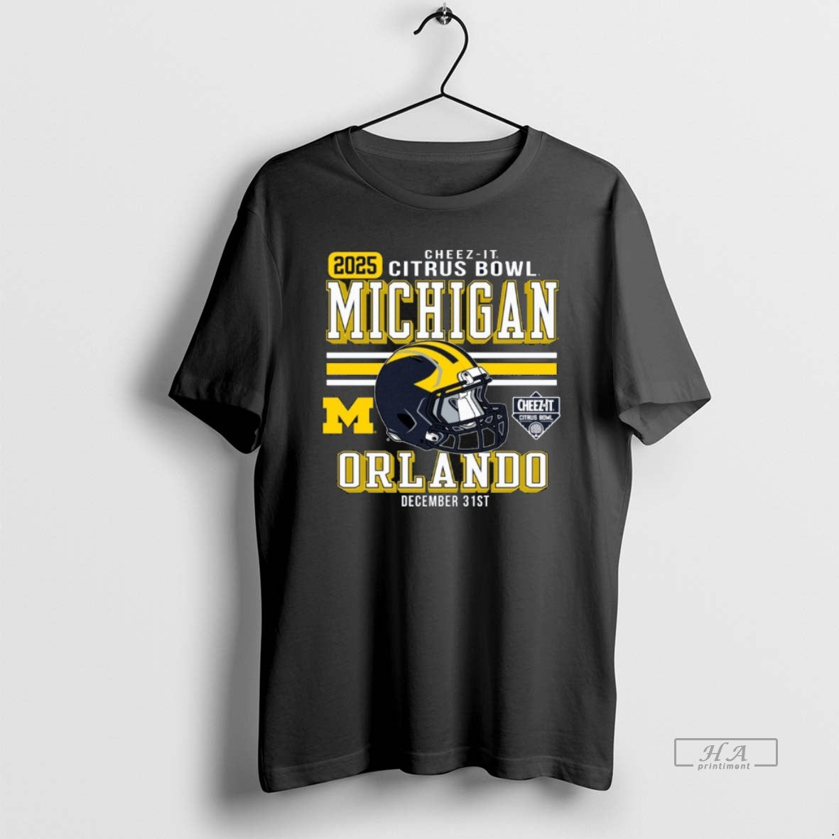 Official Michigan Wolverines Football 2025 Cheez It Citrus Bowl Helmet