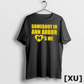 Official Michigan Wolverines Somebody In Ann Arbor Loves Me Tshirts Sweater