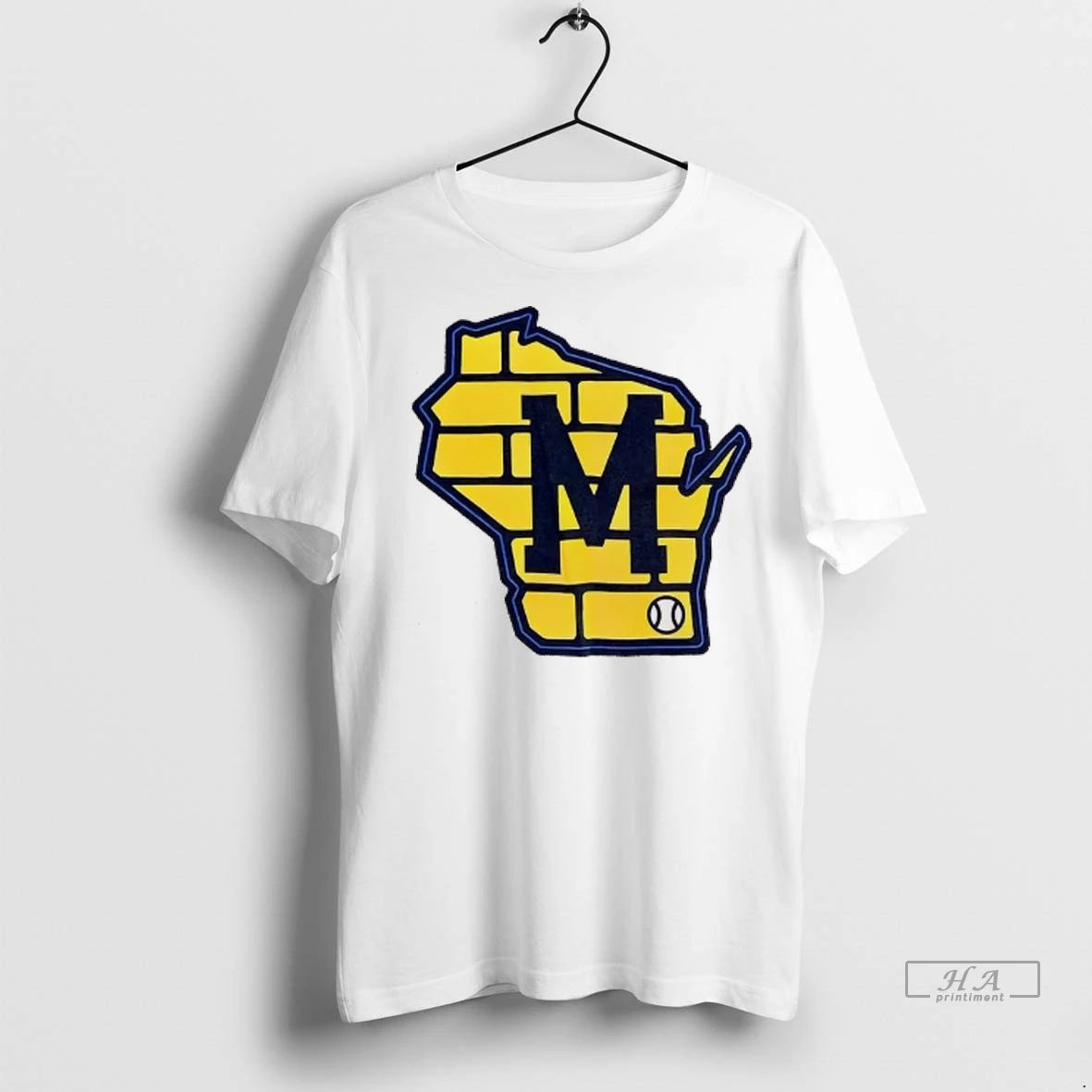 Official Milwaukee Brewers Wisconsin Brick Logo Tshirts Sweater