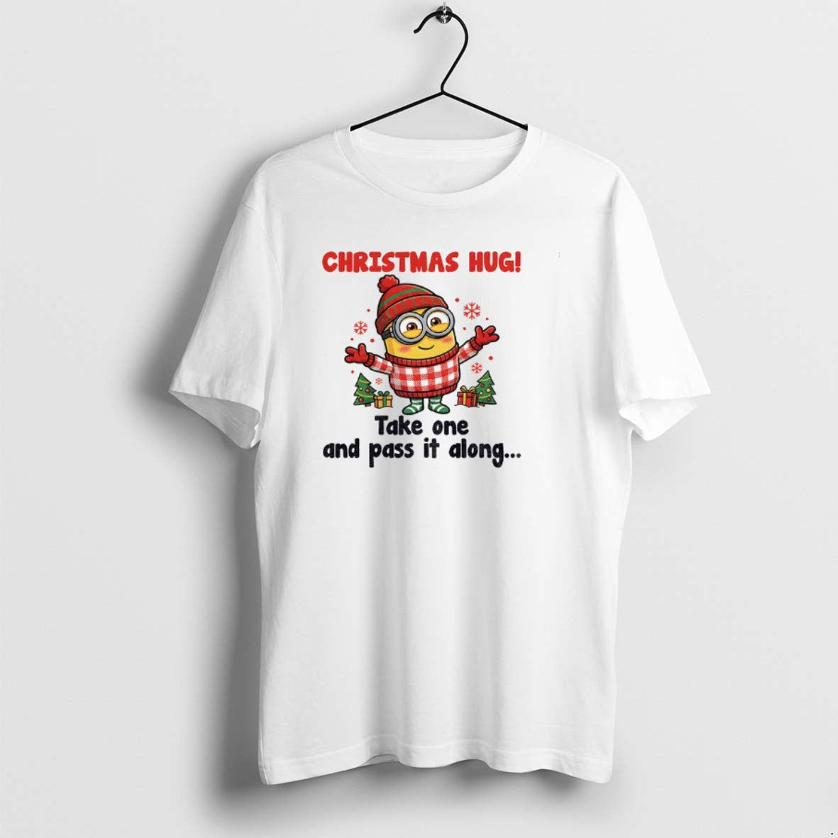 Official Minion Santa Christmas Hug Take One And Pass It Along Christmas