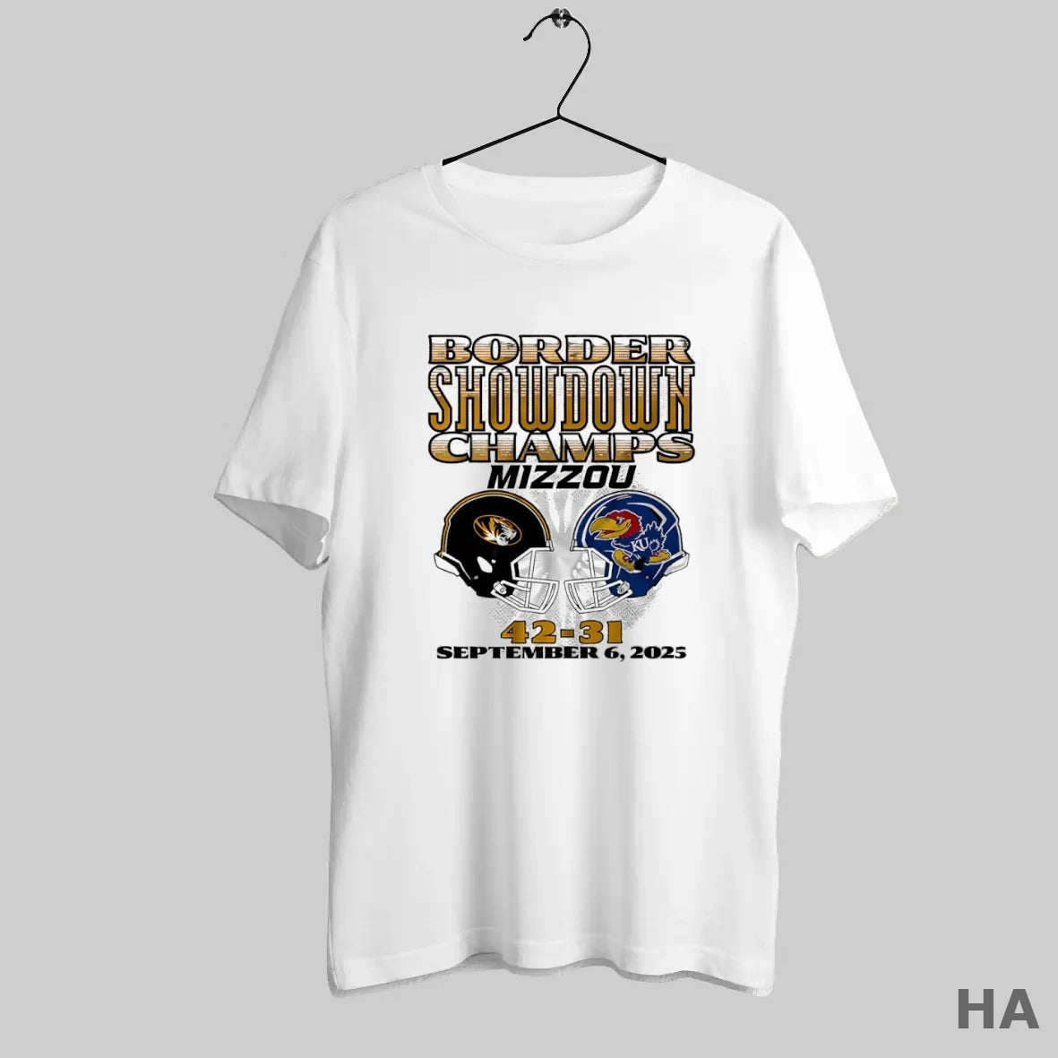Official Missouri Tiger Vs Kansas Jayhawks 42 31 Border Showdown Champs Head To Head