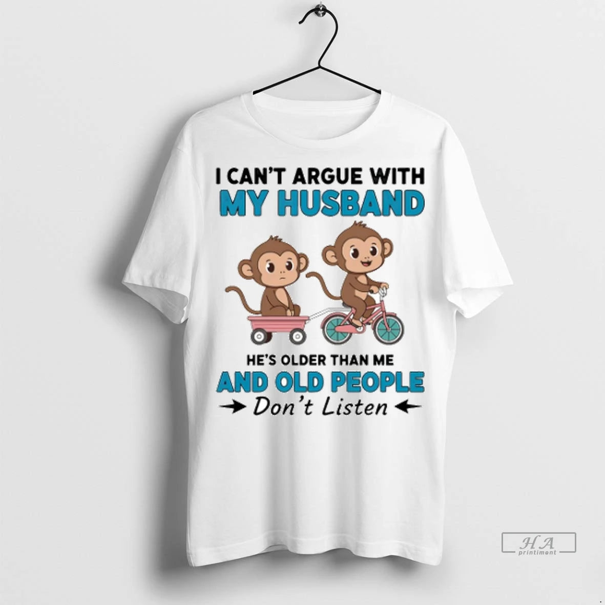 Official Monkey I Cant Argue With My Husband Hes Older Than Me Tshirts Sweater